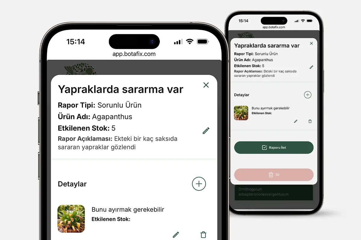 Fidanlık Raporlama Sistemi